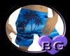 BG-Blue Hawaiian Shorts