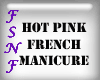 Hot Pink French Manicure