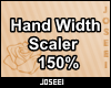 Hand Width Scaler 150%