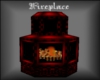 Black/red Fireplace