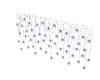 Blue Lamps Curtain