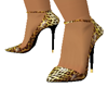 Gold/brwn leopard shoe