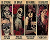 skull girl poster 4set