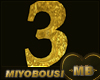 [MB]NUMBER THREE(3) GOLD