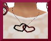 Heart necklace ruby onyx