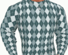 Grey Argyle Sweater