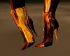 Animated flame boots
