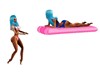 PINK FLOAT AND 2 POSES