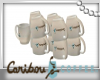 Caribou glass mugs