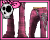Pink Chain Tartan Pants