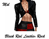 Black Red Leather Rock