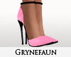 Pink & black heels