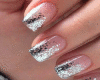 Nails Pink+Silver