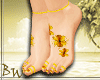 |BW| Flowers Feet Tattoo