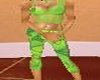 Green 2 Piece Pants Suit