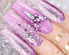 Light Lilac Nails + Ring