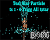 Teal Star Particle Light