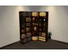 Mocha Corner Shelve