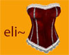 eli~ corset red velvet