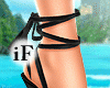 Beach Black Heels