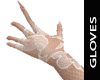 = Gloves, White Lace