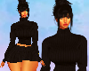 Black Knit Winter Set