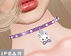 ♛Bunny Purple Choker