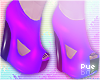 `Purple pvc Heels