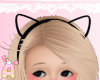❥ black kitty ears