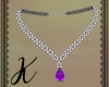 Ivy Necklace Purple Silv