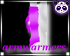 purple armwarmers