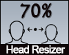 70% Head Scaler