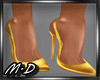 [MD]Yellow Satin Heels