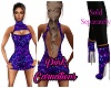 Glam in Purple Dress