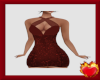 Burg Red Sequin Dress