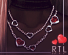 R| Red Silver |Necklace
