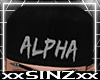 X ALPHA GRAY SNAPBACK  X