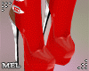 Mel-Vinyl Red Boots