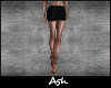 Ash. Black Mini Skirt