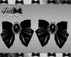 Black Bow Earrings