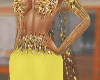 Beaded Gold Cape