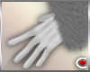 *SC-Fur Gloves Grey&Wht