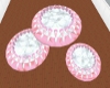 Pink White Dance Disc's