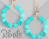 Cyan Stars Earrings