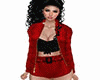 black-red short set