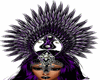 Purple carnival headress