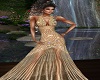 Pia Beige/Gold Gown
