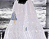 Arwen White Floral Cloak