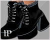 Black & Blue Denim Boots