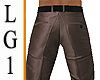 LG1 Brown Shimmer Pants